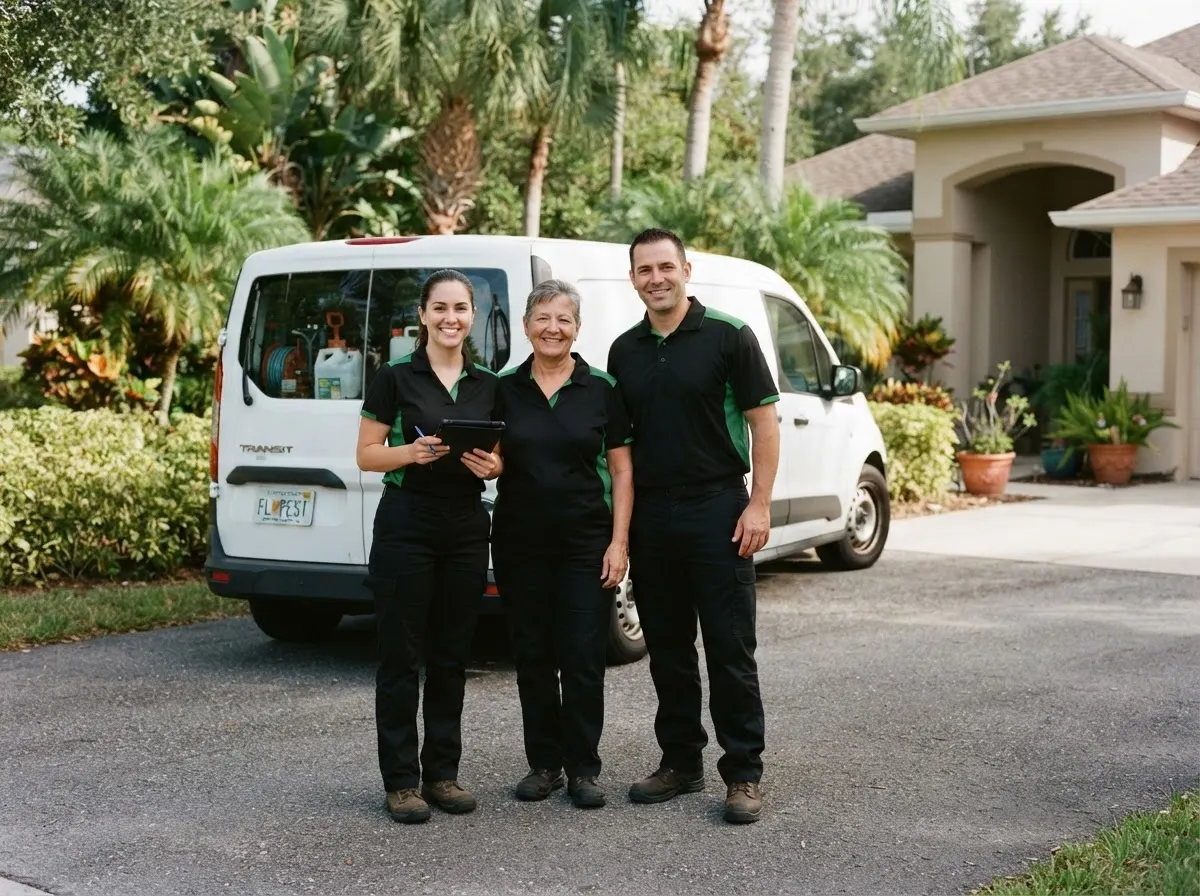 The BugLine Protection Co. team, pest control sevice in Tampa, FL